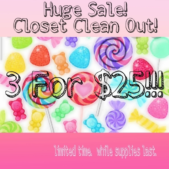 3/$25!  All items with a 🍭! - Picture 1 of 1